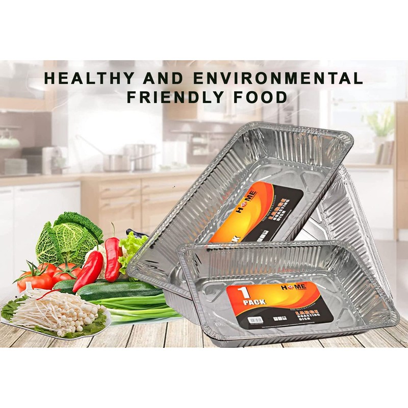 Best House Medium Size Rectangular Aluminium Foil Baking Trays -
