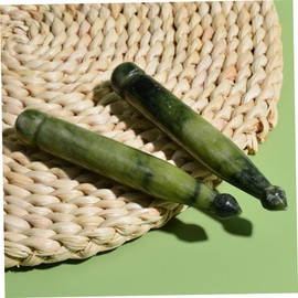 NOLITOY Jade Stone Massage Tool Gua Sha Facial Tools for Body Gua Sha Portable Massager Stick