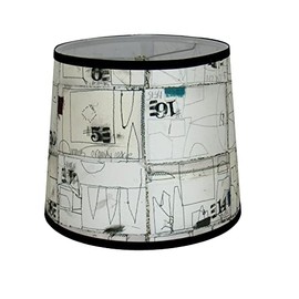 Albert Estate LTD, Random Thoughts Print Lamp Shade,Hardback, Washer Fitter (10)