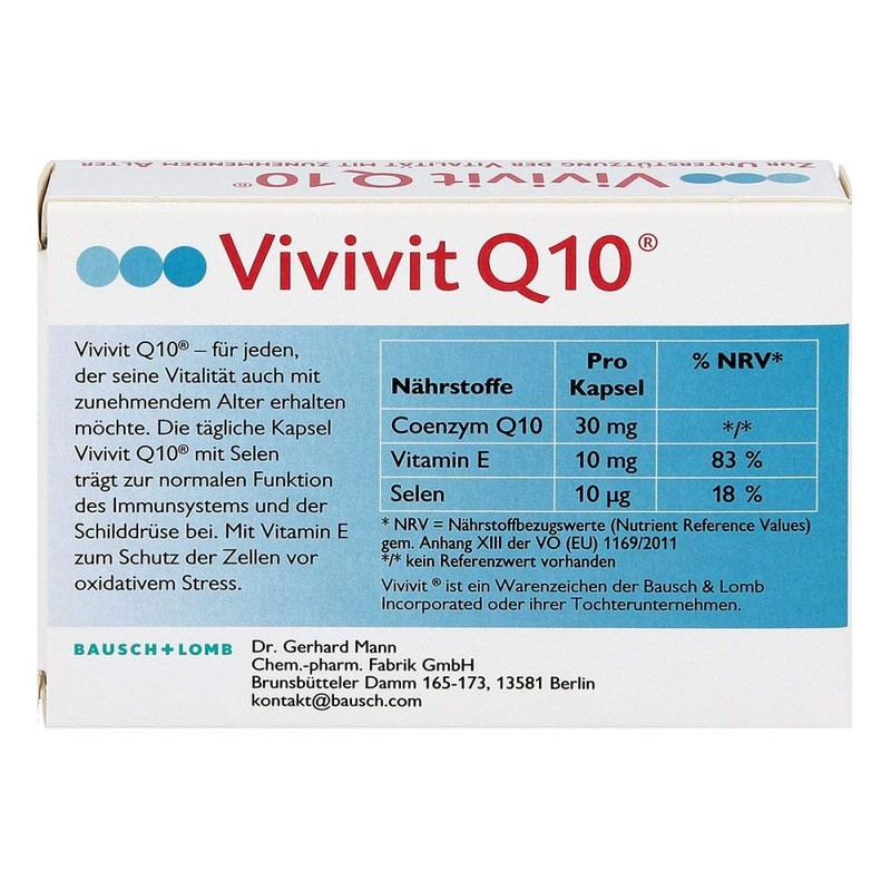 VIVIVIT Q10 Capsules Pack of 30