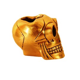 Purpledip Messing Aschenbecher Devil 's Advocate: Funky Vintage Totenkopf Aschenbecher f?r die Zigarette Raucher (11140)