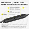 POPCORN Audífonos Intraurales Bass X8 Pro con Micrófono 3.5mm,Hybrid monitores