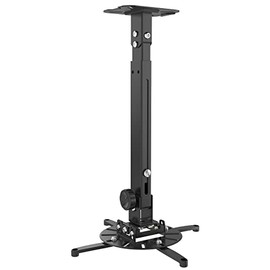 JOY worker Universal Projector Ceiling Mount Wall Bracket Holder Fits Flat or Sloped Ceiling Height Adjustable with Extendable Arms for Home and Office Projector