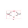 VGOL 5 Pcs 2.25 Inch 57mm Car Engine Exhaust Gasket