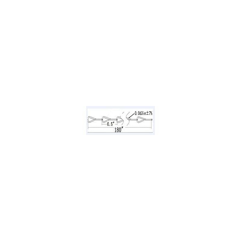 #16 x 15-ft Zinc-Plated Single Jack Chain for Hanging Signs,