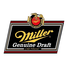 Miller Genuine Draft Beer Vinyl Sticker Decal for Laptops Lockers Bumpers Windows Window Bumper Laptop, 3 inch Wide