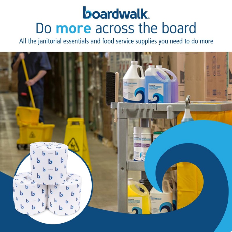 Boardwalk 2-Ply Bulk Toilet Paper Rolls for Professional and Commercial