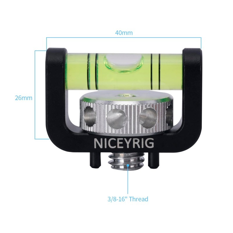 Niceyrig Camera Linear Bubble Level for Devices Leveling with 3/8