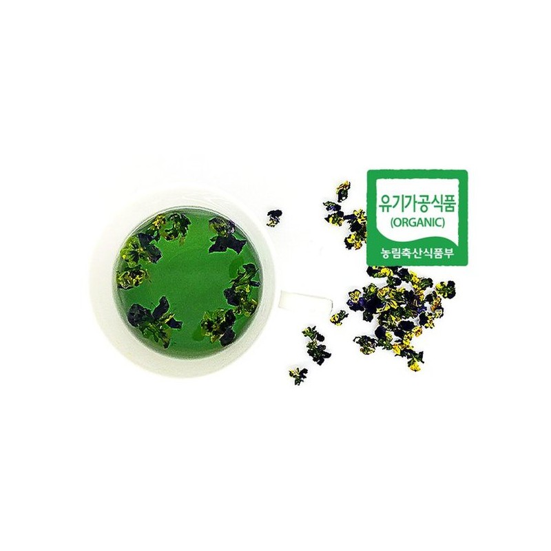 [유기농] 전남 여수 삼색제비 꽃차 4g소 [Organic] Jeonnam Yeosu Three-Color