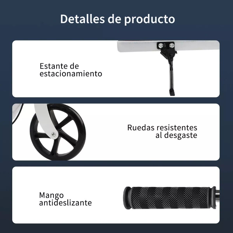 Show Me Patinete Adulto Con Freno De Mano Regulable Plegable