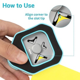 Corner Rounder Punch, Corner Cutter and Paper Punches for Crafting, Rounded Corner Punch for Journaling & Scrapbook Supplies, Card Making, Paper Crafts, Laminate, Cardstock, DIY Projects, Photo