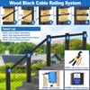 CKE 20 Pack Black Invisible Cable Railing Kits, T316 Stainless