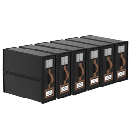 BigPonPon 6 Pack Bed Sheets Organizers And Storage (King Size),Foldable Sheet Organizer With Handle For Linen Closet,Bedding Organizer Storage For Sheets, Duvet Cover (Black)