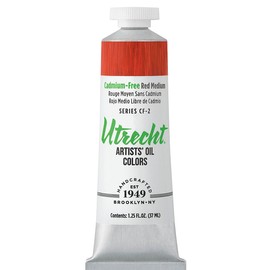 Utrecht Artists' Oil Paint - Cadmium-Free Red Medium, 37 ml tube