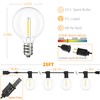 Svater Outdoor String Lights LED 25 FT, Patio Globe Lights