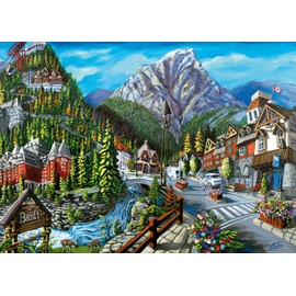 Ravensburger Welcome to Banff 1000 Piece Jigsaw Puzzle for Adults - 12000494 - Handcrafted Tooling, Made in Germany, Every Piece Fits Together Perfectly