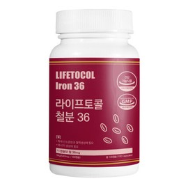 Life Tocol Iron 36 100 Capsules Iron Supplement Hemoglobin Pregnancy Nutrition Non-heme Iron Supplement Pregnancy / 라이프토콜 철분36 100캡슐 철분제 헤모글로빈 임산부 영양제 비헴철 보충제 임신