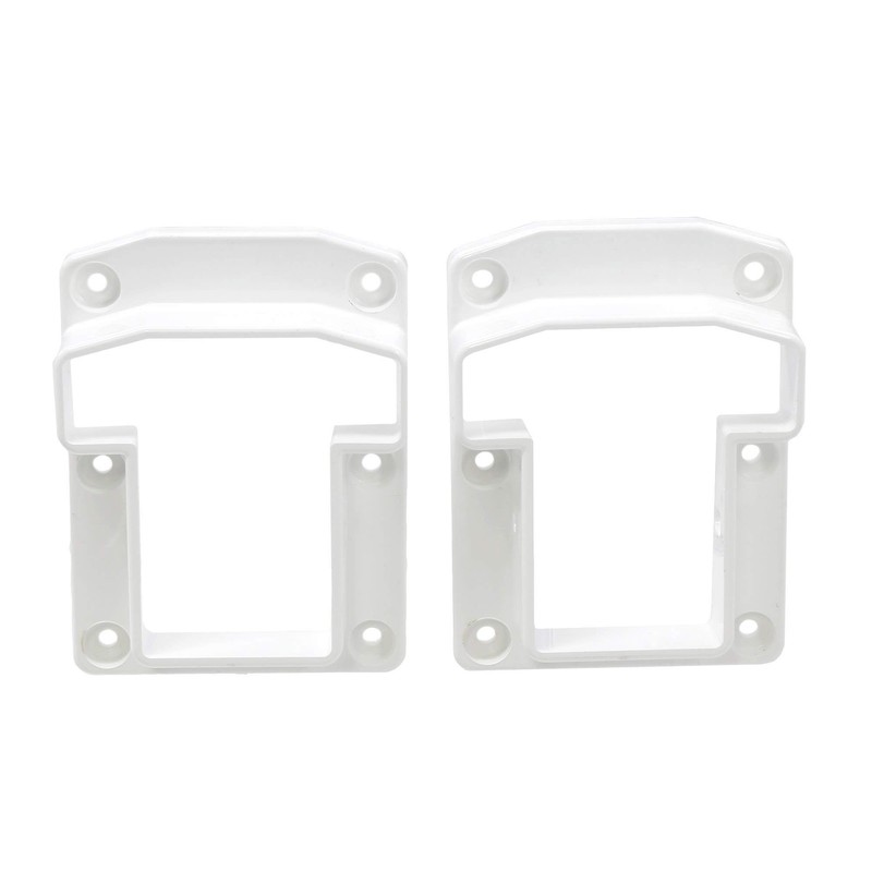 Vinyl Fence Railing Deluxe Bracket Kit- 2 Sets | Vinyl