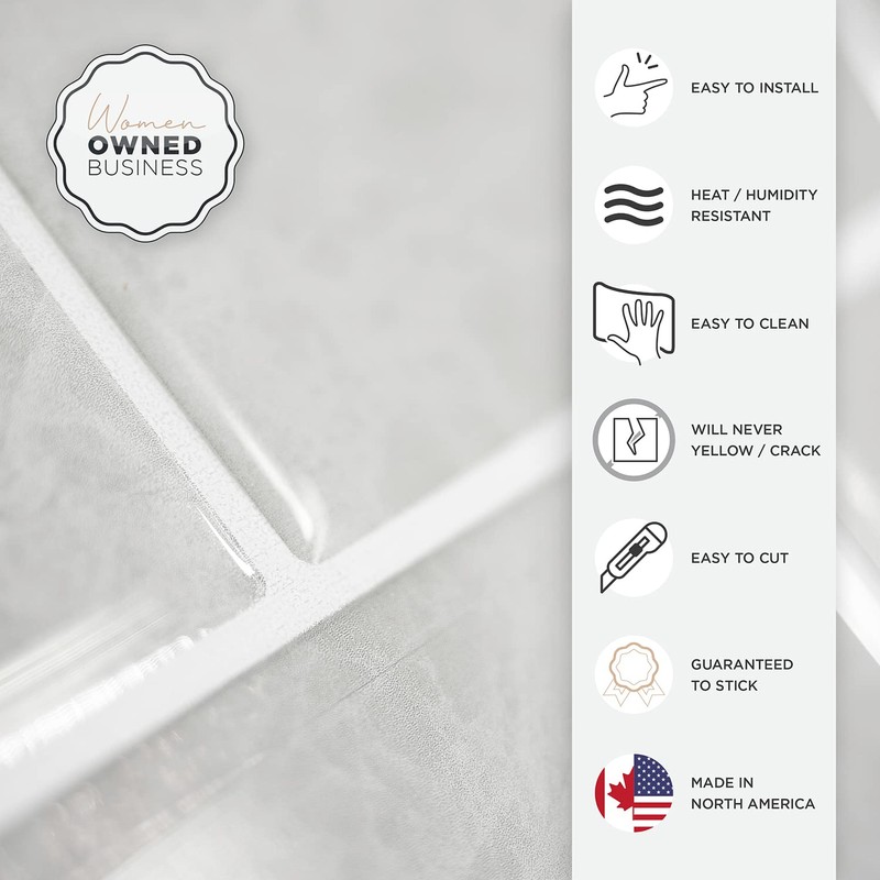 Smart Tiles - Peel and Stick Backsplash - Subway Fondi