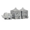 Baby Teeth Organizer Elephant Carriage Keepsake Box Metal Collection Container