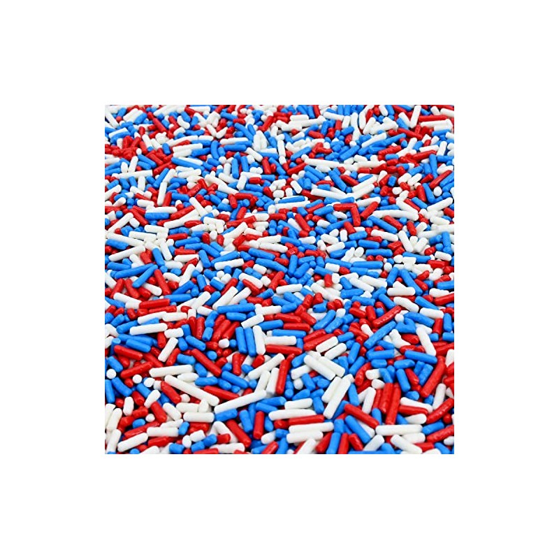 Candy Retailer All American Patriotic Cupcake Sprinkles (Red, White, &