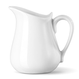 Yedio 17 oz Porcelain Milk Creamer Pitcher with Handle, White Creamer, Microwave & Freezer Safe