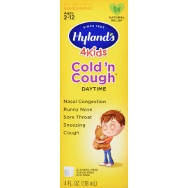 ON CONTAINER HYLANDS 4 KIDS COLD COUGH LIQUID 4OZ