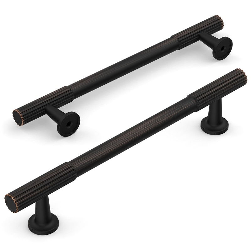 Amerdeco 10 Pack Oil Rubbed Bronze Cabinet Pulls 5 Inch(128MM)