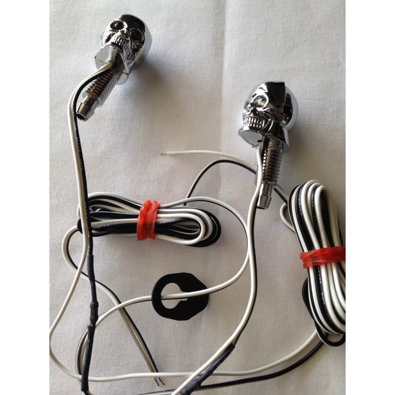 Pilot Automotive Chrome Skull Universal Windshield Washer Jet Spray Nozzle