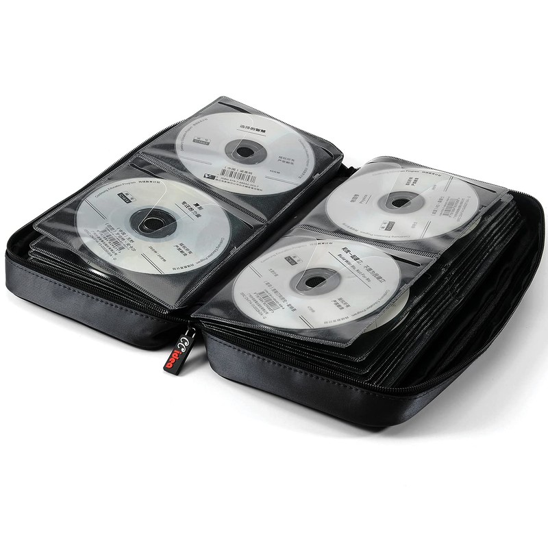 CCidea CD DVD Case Holder, Portable Disc Storage Wallet Binder,