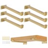 EZYDECOR 6Pcs Floating Shelves Brackets Heavy Duty Wooden Shelf Brackets