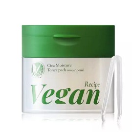 Bionature Co., Ltd. O21 비건 레시피 시카 모이스처 토너 패드 100매 O21 Vegan Recipe Cica Moisture Toner Pads 100 Sheets