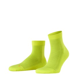 FALKE Unisex Cool Kick Short Socks Breathable Quick-Drying Sustainable Yarn Quarter Length Light Cushioning Plush Sole Cooling for Everyday Life and Sport 1 Pair, Yellow Lightning 1325