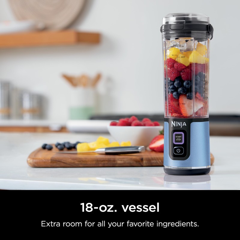 Ninja Blast Portable Blender, Cordless, 18oz. Vessel, Personal Blender For-Shakes