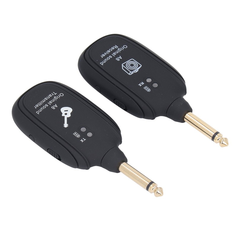 Electric Guitar Transmitter Receiver Set 6.35mm Rechargeable Wireless Guitar System