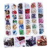 Baluue 3sets DIY Nail Set Sequin Glitter Nail Art Stickers