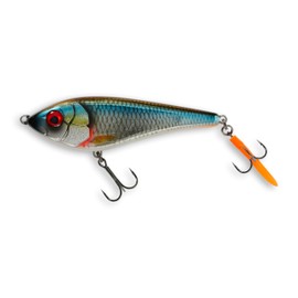 Savage Gear Savage Deviator Swim Freshwater Fishing Lure, Blue Silver, 5.5in, for Bass, Pike, Musky and Walleye