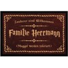 SpecialMe® Doormat with Name Family Saying Wizards Are Welcome Muggle