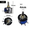 Variable Resistor Potentiometer Volume Hum Balancer (100Ω, 3W, 4 Pack)