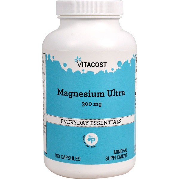 Vitacost Magnesium Ultra - 300 mg - 180 Capsules
