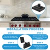 WB02X24790 Grate Rubber Feet for GE Gas Stove Parts, Rubber