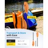 OCEANBROAD Adjustable Carbon Fiber Kayak Paddle 86in/220cm to 94in/240cm Kayaking
