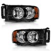 WEELMOTO Headlight for 02-05 Dodge Ram 1500 Pickup Headlamp for