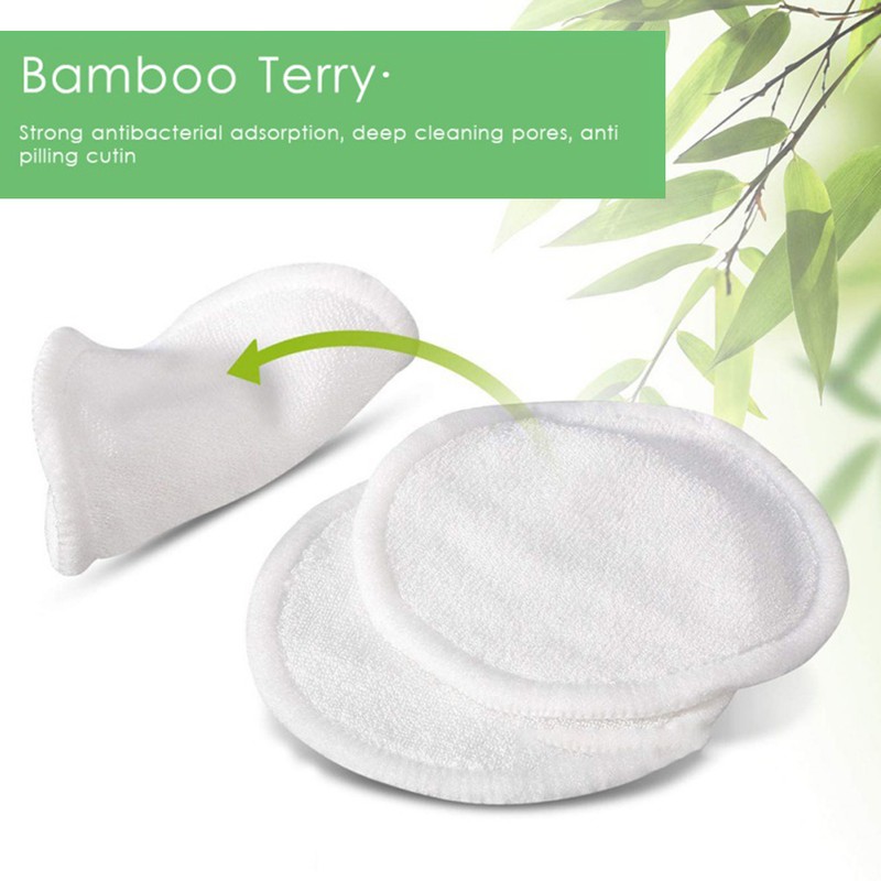 20 Pcs Reusable Makeup Remover Pads Bamboo Washable Cotton Rounds