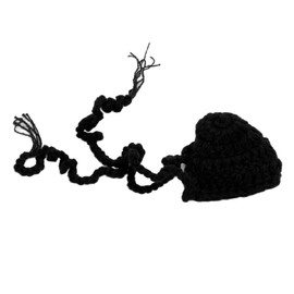 Nose Warmer Winter Wool Nose Cover Single Sleep Nose Cap for Dust Anti-Pollen Air Conditioner (Black)