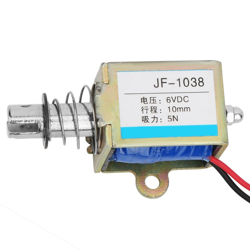 JF-1038 5N 6V DC Electromagnet Push Pull Type Solenoid Electromagnet
