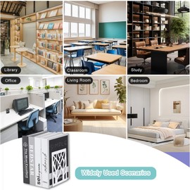 Gentpovth Gentpovth 2er Pack weiße Zweige Buchstütze aus Metall, Buchhalter Leseständer mit Rutschfesten Pads und Sicheren Kanten, zum Anzeigen von Büchern, Fotos, Kunsthandwerk, Desktop-Organizer Dekoration