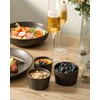 Tikooere Ramekins 2.5 oz,Oven Safe Small Ramekins for Creme Brulee,Souffle,Black