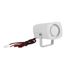 Alarm Siren, Anti-Theft Cable Siren, House Alarm for Home, Office, Security, Loud Sound, 110 dB DC 12 V