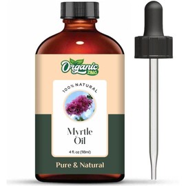 Organic Zing Myrtle (Myrtus) Oil | Pure & Natural Essential Oil for Aroma, Diffusers, Skincare & Hair Care - 118ml/3.99fl oz
